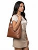Samantha Look Handtasche echt Leder in cognac