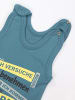 TupTam Baby Strampler Set mit Spruch in blau