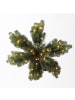 MARELIDA LED Tannenkranz in Sternform Türkranz beleuchtet mit Timer D: 50cm in grün