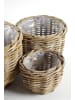 kobolo 3tlg. Set Blumentopf RATPLANTTRIO in Grau