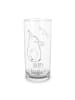 Mr. & Mrs. Panda Wasserglas Avocado Geburtstag mit Spruch in Transparent