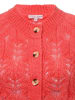 Marie Lund Strickjacke in koralle - 0002