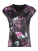 Laura Scott Shirtbluse in schwarz-lila-geblümt