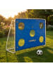 relaxdays Fußballtor in Weiß/ Blau - (B)235 x (H)170 x (T)85 cm