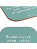 Mr. & Mrs. Panda Glasuntersetzer Spruch Hundesitter Helden mit S... in Meeresbrise