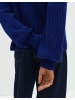 someday. Pullover Tellina texture in Electric Blue