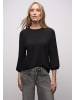 Street One Jacquard Shirt in Schwarz