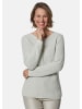 GOLDNER Kurzgröße:  Figurschmeichelnder Baumwoll-Pullover in stein