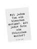 Mr. & Mrs. Panda Postkarte Spruch Ein neues Musikinstrument lern... in Weiß