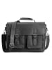 Packenger Leder Messenger Bag bis 15 Zoll in Schwarz