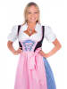 Edelnice Mini Dirndl 3-teilig in blau, rosa, schwarz