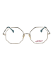 Hally & Son Frauen Gestelle mit Sonnenbrillen-Clips Geometrisch Silber