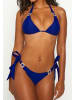 Moda Minx Bikini Hose Amour Tie Side Brazilian in blau-schwarz
