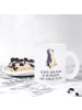 Mr. & Mrs. Panda Kaffeetasse Pinguin mHerzieren mit Spruch in Transparent
