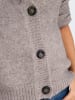 ONLY Strickjacke Rundhals Knopfleiste langarm in Braun