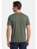 Redmond T-Shirt Basic in Hellgrün / dunkelgrün