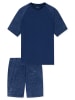 Schiesser Pyjama Modern Essentials in navy