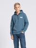 Petrol Industries Millpark Hoodie mit kurzem Reißverschluss in Blau