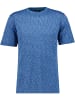 Ragman Softknit T-Shirt space dye in Blau