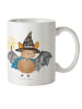 Mr. & Mrs. Panda Kaffeetasse Fledermaus Zauberer ohne Spruch in Weiß