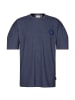 naketano Oversize T-Shirt Big Adonis Indigo Blue Melange
