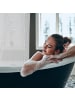 relaxdays Duschrollo in Weiß - (B)100 x (H)240 cm