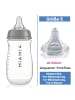 MiaMia PP-Flasche 3er Pack 260 ml + Silikon-Trinksauger in grau