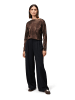 Zero  Bundfaltenhose aus Viskose-Mix 32 Inch in Black Beauty