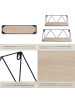 tectake 2er Set Wandregal Rockport Tiefe 13 cm, Industrial Holz hell, Eiche Sonoma