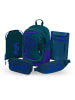 BAAGL 5-tlg. Set: Schulrucksack Core in Violett Logo Blau
