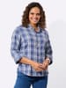 WITT WEIDEN Karo-Bluse in royalblau-weiß-kariert
