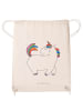 Mr. & Mrs. Panda Sportbeutel Einhorn Stolzieren ohne Spruch in Creme