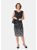 GOLDNER Elegantes Kleid mit modischem Druck in schwarz / cremeweiß / geblümt