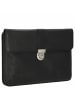 D&N Easy Business - Schreibmappe 27 cm Leder (schwarz) in schwarz
