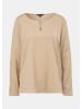 comma Bluse langarm in Beige