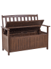 Beliani Gartenbank SOVANA in Braun - (W) 120 x (H) 91 x (L) 60 cm