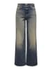ONLY Jeans mit weitem Bein in Medium Blue Denim