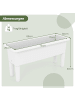 COSTWAY 2er Set Hochbeet 80x30x40cm in Weiß