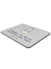 Mr. & Mrs. Panda Mousepad Hebamme Superheld mit Spruch in Grau Pastell