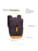 Fabrizio Polyester, recycelt Kinderrucksack, Fabrizio Rucksack grau, orange ca. 20cm