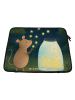 Mr. & Mrs. Panda Laptop Tasche Maus Sterne Design ohne Spruch in Weiß