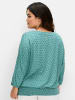 sheego 3/4-Arm-Shirt in jade-gemustert