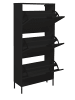 58 aufm Kessel SCHUHSCHRANK Erna 61x25x141 Anthrazit matt Lack