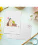 Mr. & Mrs. Panda Postkarte Igel Federschmuck ohne Spruch in Weiß