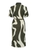 Vila Legeres Blusen Kleid mit Kragen und Flammen Print Design in Grün