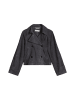 Marc O'Polo Velourslederjacke im Trench-Stil relaxed in Blue Graphite