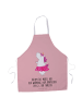 Mr. & Mrs. Panda Grillschürze Einhorn Ballerina mit Spruch in Rot Pastell