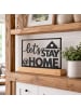 UNUS Deko Aufsteller Let’s Stay Home in Schwarz