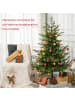 HOMCOM Weihnachtsbaum-136L x 136B x 180H cm-Grün