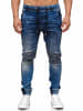 Tazzio Tazzio Herren Jeans Regular Fit im Biker Jogger-Stil 16505 Blau S